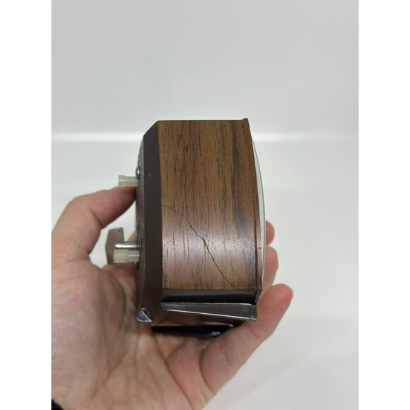 VTG Westclox Alarm Clock Made In USA Retro Square Woodgrain Finish NOT WORKING - Picture 6 of 10